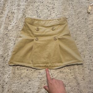 Girl's khaki uniform skirt skort 5T